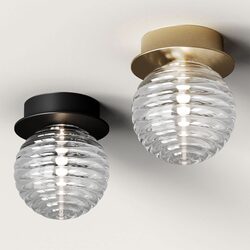 Doul LED Ceiling / Wall Light Matt Black - ARO.T1310/NEG