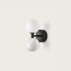 Dalt LED Wall Light Matt Black / White - ARO.A1280/BCO