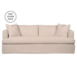 Birkshire 3 Seater Sofa Slip Cover Only Oat Linen - 33246
