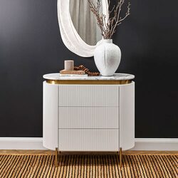 Demarco 3 Drawer Chest White - 33296