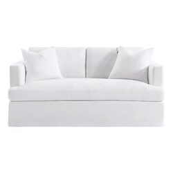 Birkshire 2 Seater Slip Cover Sofa White Linen - 33547