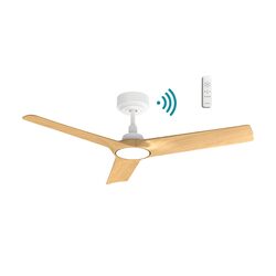 Cordoba DC 52" Smart Ceiling Fan With WIFI Remote Control Matt White / Oak - MCDC133WO