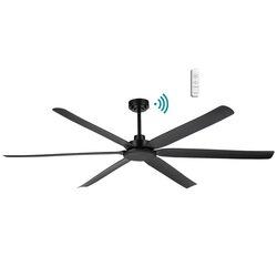 Osprey DC 80" Ceiling Fan With WIFI Remote Control Matt Black - MODCM + MODC200M