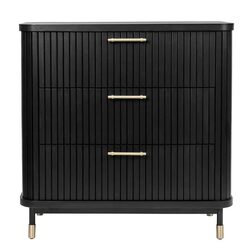 Sophia 3 Drawer Chest Black - 33799