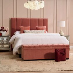 Soho Queen Bedhead Dusty Rose Velvet - 33883