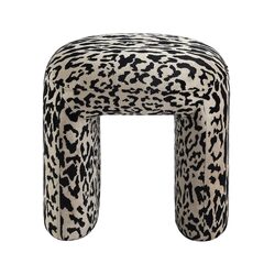 Piper Stool Leopard Chenille - 34118