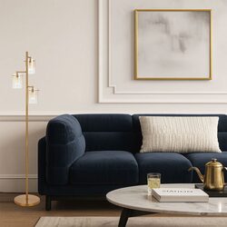 Crevil 3 Light LED Floor Lamp Antique Gold - CREVIL FL3-AGAM