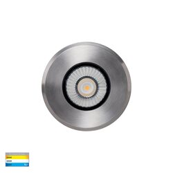 Klip 7W 12V DC LED Inground Uplighter 316 Stainless Steel / Tri-Colour - HV1831T-12V