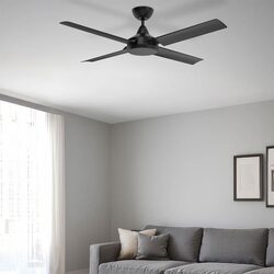 Cairns 48" AC Ceiling Fan Matt Black - 22874/06