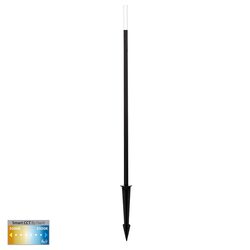 Drique 1W CCT 24V DC LED Garden Bollard Spike Light Black - HV1514CCT-BLK-24V