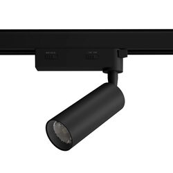 Unitrek Slimline Single Circuit 15W / 20W Dimmable LED Track Light Black / Tri-Colour - STR9015/20DC/BK