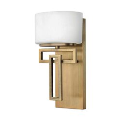 Lanza 1 Light Wall Light Brushed Bronze