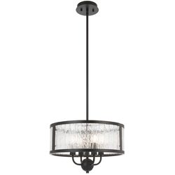 Norel 4 Light Pendant Black - NOREL PE4-BK