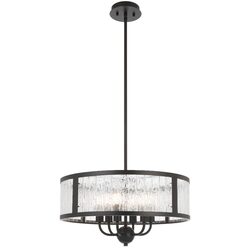 Norel 6 Light Pendant Black - NOREL PE6-BK