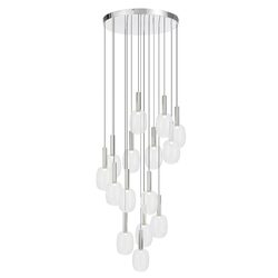 Obris 15 Light LED Pendant Chrome - OBRIS PE15-CHCL