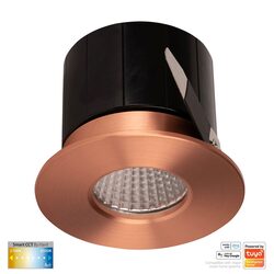 Prime Wi-Fi 12W CCT 240V LED Fixed Downlight Copper - HV5511CCT-CP
