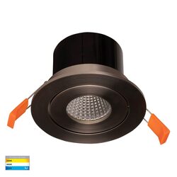 Prime 12W CCT 240V LED Tilt Downlight Nickel - HV5512T-NK