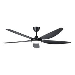 Miami 60" DC Ceiling Fan With 20W Dimmable LED Black / Tri-Colour - 20796802