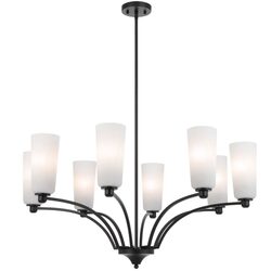 Brevan 8 Light Pendant Black - BREVAN PE8-BKMB