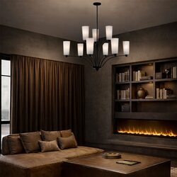 Brevan 9 Light Pendant Black - BREVAN PE9-BKMB