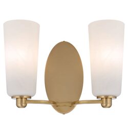 Brevan 2 Light Wall Bracket Antique Gold - BREVAN WB2-AGMB