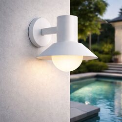 Delore Exterior Wall Light White - DELORE EX-WH