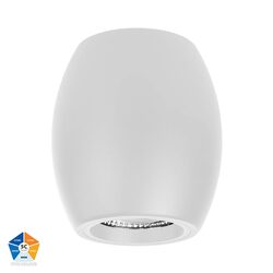 Nella 12W Quinto 240V LED Surface Mounted Downlight White - HV5849S-WHT