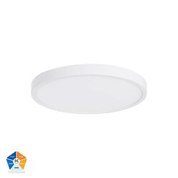 Auster 24W Quinto 240V LED Ceiling Mounted Oyster Light White - HV5864S-WHT