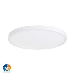 Auster 36W Quinto 240V LED Ceiling Mounted Oyster Light White - HV5865S-WHT