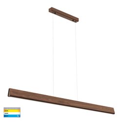 Opex 28W CCT 240V LED 1800mm Pendant Walnut Timber - HV6014T