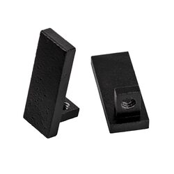 2x Black End Caps to suit HV9693-1045  - HV9693-1045-BLK-EC