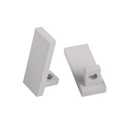 2x White End Caps to suit HV9693-1045  - HV9693-1045-WHT-EC