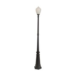 Newry Large Standard Outdoor Garden Post Light Matt Black - LOI1001655