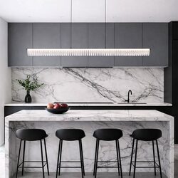 Romay Linear LED Pendant Black - ROMAY PE150-BKOP