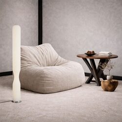 Sagero LED Floor Lamp Nickel - SAGERO FL-NKWH