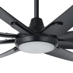 Santorini 20W LED Ceiling Fan Light Kit Black / Tri-Colour - 20789802
