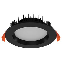 Deco 15W Dimmable LED Downlight Black / Tri Colour - 20415