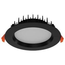 Deco 18W Dimmable LED Downlight Black / Tri Colour - 20418