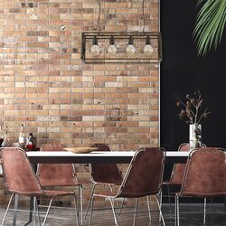 Interior Rectangular Imitation Antique Brass Cage Pendant - GAGGIA1