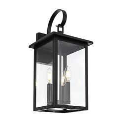 Madix Galvanised Iron Black Medium Wall Light - HV3535W-M-BLK