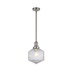 Jefferson Small Rod Pendant Clear / Brushed Nickel - LOI1001697A