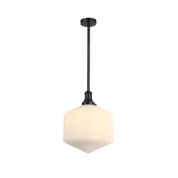 Jefferson Large Rod Pendant Opal Matt / Matt Black - LOI1001716A