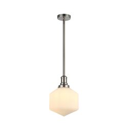 Jefferson Small Rod Pendant Opal Matt / Brushed Nickel - LOI1001726A