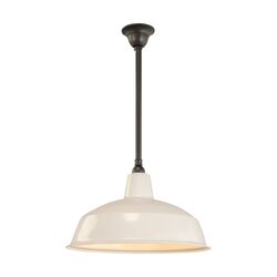 Warehouse 420MM White On Rod Set 3/4" Patina - LOI3090383A