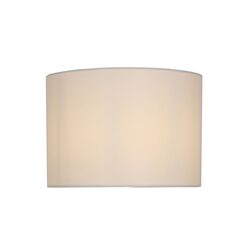 Spindle 40cm White Linen Drum Shade - OL93543-SHADE