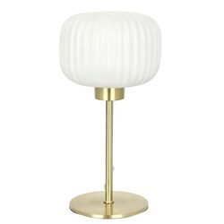 Alto Opal Ribbed Optic Glass Table Lamp - OL93705OM