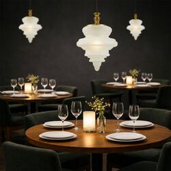 Privas 38cm Pendant Light Antique Gold - PRIVAS PE38-AGFR