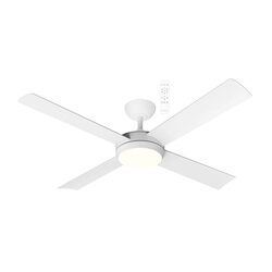 Quantum 52" DC Ceiling Fan + LED Light Matt White - MQDC1343WR