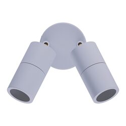 Shadow 2 x 6W CCT 12V DC MR16 LED Double Adjustable Wall Light White - 10915