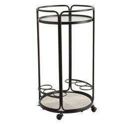 Wentworth Round Bar Cart Black - 33519